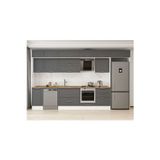 385X240 Cm Klasik Mebran Mutfak Dolabı Beyaz Beyaz Mb-E80S45S60-2 Mebran | Antrasit - Mdf