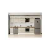 385X240 Cm Klasik Mebran Mutfak Dolabı Beyaz Beyaz Mb-E80S45S60-2 Mebran | Kumtaşı - Mdf