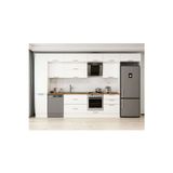 385X240 Cm Klasik Mebran Mutfak Dolabı Beyaz Mbb-E80B45S60-2 Mebran | Beyaz - Suntalam