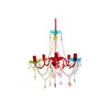 38cm Soft Renkli Taşlı Avize