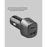 38W Araç Şarj Cihazı Type-C Pd USB Hızlı Şarj Çift Port ( Lisinya )