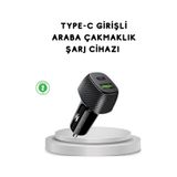 38w Araç Şarj Cihazı Type-c Pd Usb Hızlı Şarj Çift Port