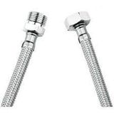 3/8X3/8 Nipelli Flex Hortum Bağlantı flexi dişi-erkek oynar rakor : 3/8 X 3/8 (30 CM)
