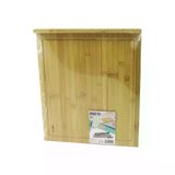 38X45CM AHŞAP BAMBU KESİM PANOSU - KESME TAHTASI TEZGAH ÜSTÜ KANALLI - KENAR DESTEKLİ (5250)