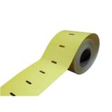 38X80 TERMAL KARTON RAF ETİKETİ 10 ADET RULO SARI ZEMİN(500LÜ)