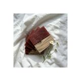39 Art Studio Ceviz & Kahverengi Bakır Epoksi Bardak Altlığı Seti 6’lı, El Yapımı Ceviz Ahşap, 12x12 cm
