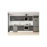 390X222 Cm High Gloss Mutfak Dolabı Mb-E80S50S60-2 High Gloss | Antrasit - Suntalam