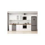 390X222 Cm Klasik Mebran Mutfak Dolabı Beyaz Beyaz Mb-E90S40S60-3 Mebran | Beyaz - Suntalam