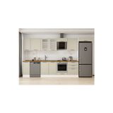 390X222 Cm Klasik Mebran Mutfak Dolabı Beyaz Beyaz Mb-E90S40S60-3 Mebran | Kumtaşı - Mdf