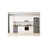 390X222 Cm Klasik Mebran Mutfak Dolabı Beyaz Beyaz Mbb-E80B50S60-1 Mebran | Beyaz - Mdf