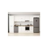 390X222 Cm Klasik Mebran Mutfak Dolabı Beyaz Mbb-E80B60S50-1 Mebran | Beyaz - Suntalam