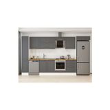 390X222 Cm Klasik Mebran Mutfak Dolabı Beyaz Mbb-E90B40S60-2 Mebran | Antrasit - Suntalam