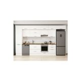 390X240 Cm Klasik Mebran Mutfak Dolabı Beyaz Beyaz Mbb-E80B50S60-1 Mebran | Beyaz - Mdf
