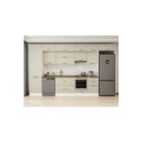 390X240 Cm Klasik Mebran Mutfak Dolabı Beyaz Mbb-E80B60S50-1 Mebran | Kumtaşı - Suntalam