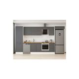395X222 Cm Klasik Mebran Mutfak Dolabı Beyaz Beyaz Mbb-E90B60S45-2 Mebran | Antrasit - Mdf