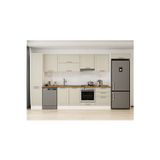395X222 Cm Klasik Mebran Mutfak Dolabı Beyaz Mbb-E90B45S60-1 Mebran | Kumtaşı - Suntalam