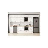 395X240 Cm Klasik Mebran Mutfak Dolabı Beyaz Beyaz Mb-E90S45S60-2 Mebran | Beyaz - Mdf