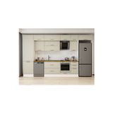 395X240 Cm Klasik Mebran Mutfak Dolabı Beyaz Mbb-E90B60S45-2 Mebran | Kumtaşı - Suntalam
