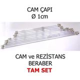 39Cm Quartz Cam Şömine Soba Rezistansı 600W Taş Başlıklı Set, Tek Ebat, 39Abn2610251840, Şeffaf, Erkek