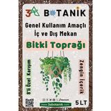 3A Botanik 8 Karışımlı Özel Bitki Toprağı, Genel Kullanım Amaçlı, Iç ve Dış Mekan Bitki Toprağı, 5 Litre