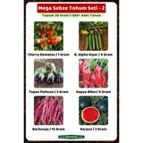 3A Botanik Mega Sebze Tohum Seti - 2, Toplam 30 GRAM/1.600 Adet Sebze Tohumu