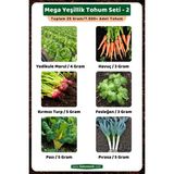 3A Botanik Mega Yeşillik Tohum Seti - 2, Toplam 25 GRAM/7.500 Adet Yeşillik Tohumu