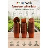 3A BOTANİK Termoform Bitki Üretim Saksısı, 9x7 cm 0,33 Litre Fide Fidan Bitki Yetiştirme Saksısı, Ekonomik Saksı, 100 Adet