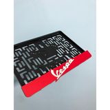 3A Dijital 3ADİJİTAL Kırmızı Vespa Motor Plakalığı - Beyaz