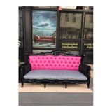 3A Mobilya Black & Pink Kanepe