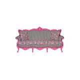 3A Mobilya Flamingo Pink Oymalı Kanepe