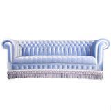 3A Mobilya Su Mavisi Rüya Chesterfield Kanepe