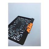 3ALAZERPLEKSİ KTM KABARTMA TURUNCU MOTOR PLAKALIĞI