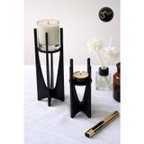 3Art Metal 2'Li Mumluk Seti – Modern Dekoratif Mum Standı - Salon, Masa & Hediye Dekoru