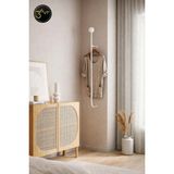 3art Metal Dekorasyon Modern Duvar Askılığı – Minimal Tasarım Portmanto Askı | Antre, Yatak Odası & Banyo Duvar Askısı - Beyaz