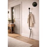 3art Metal Dekorasyon Modern Duvar Askılığı – Minimal Tasarım Portmanto Askı | Antre, Yatak Odası & Banyo Duvar Askısı - Siyah