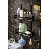 3Art Metal Dekorasyon Tic.Ltd.Şti Banyo Rafı - Duvara Monte Şampuanlık ve Duş Rafı