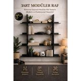 3Art Metal Dekorasyon Tic.Ltd.Şti Çok Katlı Duvar Rafı – Modern Mutfak & Salon Raf Sistemi