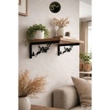 3Art Metal Dekorasyon Tic.Ltd.Şti Dekoratif Metal Raf Tutacağı - Dekoratif - Duvar Raf Konsolu