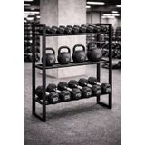 3Art Metal Dekorasyon Tic.Ltd.Şti Spor Salonu Ağırlık Sehpası - Dumbbell, Kettlebell ve Halter Standı