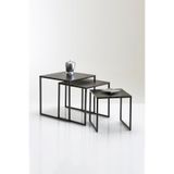 3art Metal Dekoratif 3lü Set Metal Zigon Sehpa