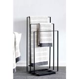 3art Metal Dekoratif Metal Ayaklı Askılık - Üçlü Set Ayaklı Havluluk - Banyo Askılığı - Dilsiz Uşak