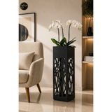 3Art Metal Dekoratif Metal Saksılık – Lazer Kesim Desenli Saksı Standı, Modern Iç Mekan Çiçeklik - Tip 2