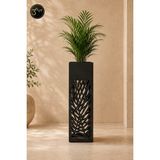 3Art Metal Dekoratif Metal Saksılık – Lazer Kesim Desenli Saksı Standı, Modern Iç Mekan Çiçeklik - Tip 3