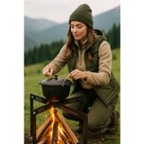 3Art Metal Demonte Metal Kamp Ocağı – Katlanabilir Taşınabilir Outdoor Ateş Ocağı - Mangal, Piknik, Doğa