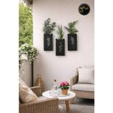 3Art Metal Duvar Saksısı – Dekoratif Duvar Çiçekliği Balkon, Bahçe & Salon Duvar Dekoru