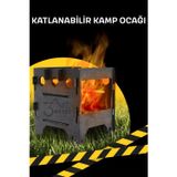 3Art Metal Katlanabilir Taşınabilir Kamp Ocağı - Hafif Ve Kompakt Tasarım - Kamp Mangalı