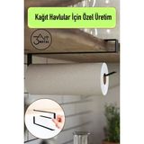 3Art Metal Metal Kağıt Havluluk Mutfak Düzenleyici - Peçetelik - Banyo Askısı - Dolap Içi Düzenleyici - Siyah