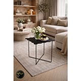 3Art Metal Modern Yan Sehpa – Minimal Tasarım Dekoratif Orta Sehpa - Salon & Ofis İçin Şık Metal Sehpa