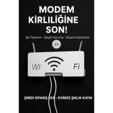 3art Metal Şık Tasarımlı Metal Wi-Fi Modem ve Router Kablo Düzenleyici – Estetik ve Düzenli Görünüm - WiFi Kutu