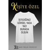 3B BASKI REKLAM PROMOSYON KİŞİYE ÖZEL BASKILI BEYAZ T-SHIRT-TİŞÖRT
